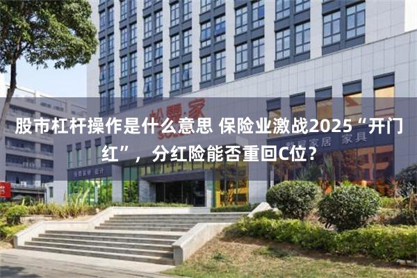 股市杠杆操作是什么意思 保险业激战2025“开门红”，分红险能否重回C位？