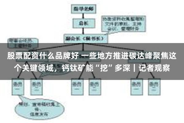 股票配资什么品牌好 一些地方推进碳达峰聚焦这个关键领域，钙钛矿能“挖”多深｜记者观察