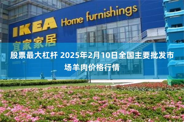 股票最大杠杆 2025年2月10日全国主要批发市场羊肉价格行情